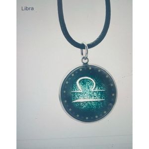 Libra glow in THE DARK ZODIAC HOROSCOPE STAR SIGN NECKLACE